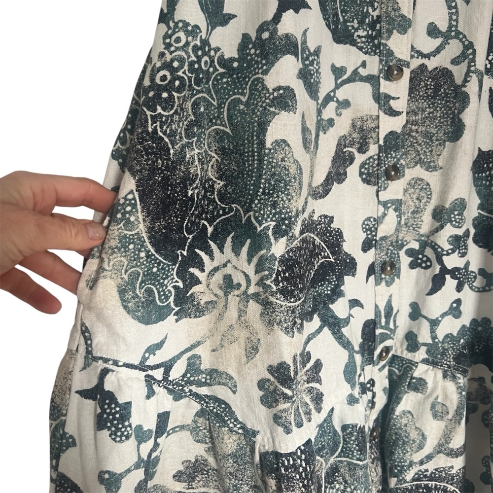ANTHROPOLOGIE Pilcro Puff Sleeve Floral Dress Size Small - Picture 9 of 13